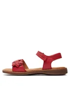 Buty dla dziewczynek - Froddo Sandały Lore Flowers G3150251-10 S Czerwony - miniaturka - grafika 1