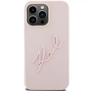 Etui Karl Lagerfeld KLHCP15XSKSBMCP Apple iPhone 15 Pro Max hardcase Silicone Karl Script różowy/pink - Etui i futerały do telefonów - miniaturka - grafika 4