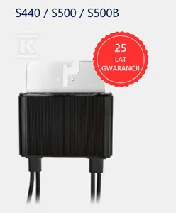 Optymalizator SolarEdge S500B-1GM4MBM, przewody (+) 2,3m, (-) 0,1m, zagięty wspornik - Akcesoria do kolektorów i fotowoltaiki - miniaturka - grafika 1