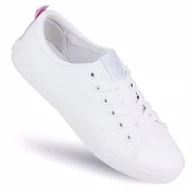 Trampki damskie - TRAMPKI damskie buty BIG STAR tenisówki niskie białe z ekoskóry RR274001 37 - miniaturka - grafika 1