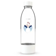 Akcesoria i części AGD - Pushair Butelka Do Saturatora Dafi 0,7 Biała Kwiaty - miniaturka - grafika 1