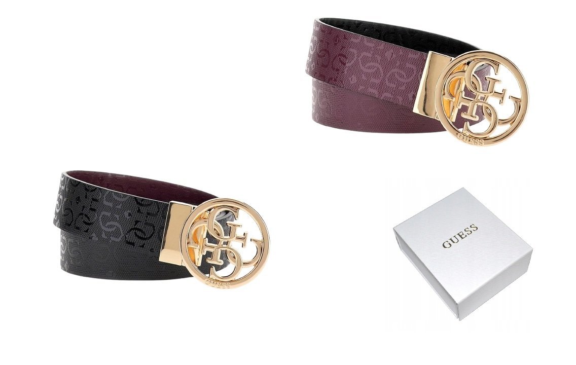 DWUSTRONNY Pasek GUESS DAMSKI 2W1 r.M