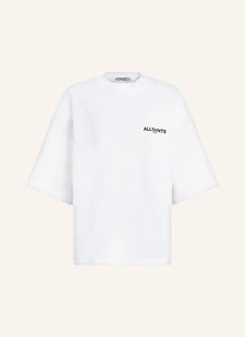Allsaints Koszulka Oversize Amelie weiss - Moda i Uroda OUTLET - miniaturka - grafika 1