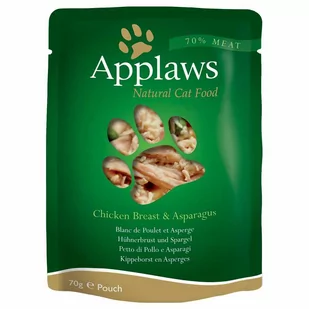 Zestaw Applaws Selection saszetki w bulionie, 24 x 70 g - Kurczak i szparagi - Mokra karma dla kotów - miniaturka - grafika 1
