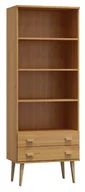Regały - Regał drewniany Venuci 2 szuflady 79 cm olcha - miniaturka - grafika 1