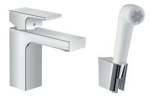 Hansgrohe Vernis Shape - Bateria umywalkowa z główką prysznicową Bidette, chrom 71216000 - Baterie umywalkowe - miniaturka - grafika 1