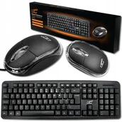 Zestawy myszka + klawiatura - Zestaw Klawiatura Myszka Komputerowa Przewodowa - miniaturka - grafika 1