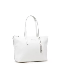 Torebki damskie - Calvin Klein Torebka Shopper Md K60K608283 Biały - grafika 1