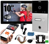 Wideodomofony - Wideodomofon 2 przewodowy 5TECH TWIN monitor 10" VIRGO(W)/82253 Odcisk palca - miniaturka - grafika 1