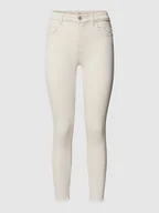 Spodnie damskie - Jeansy o kroju skinny fit z 5 kieszeniami - miniaturka - grafika 1