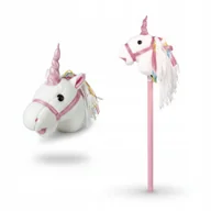 Maskotki i pluszaki - KONIK HOBBY HORSE BIAŁY JEDNOROŻEC DLA DZIECI DŹWIĘK KOPYT I RŻENIA 10M+ - miniaturka - grafika 1