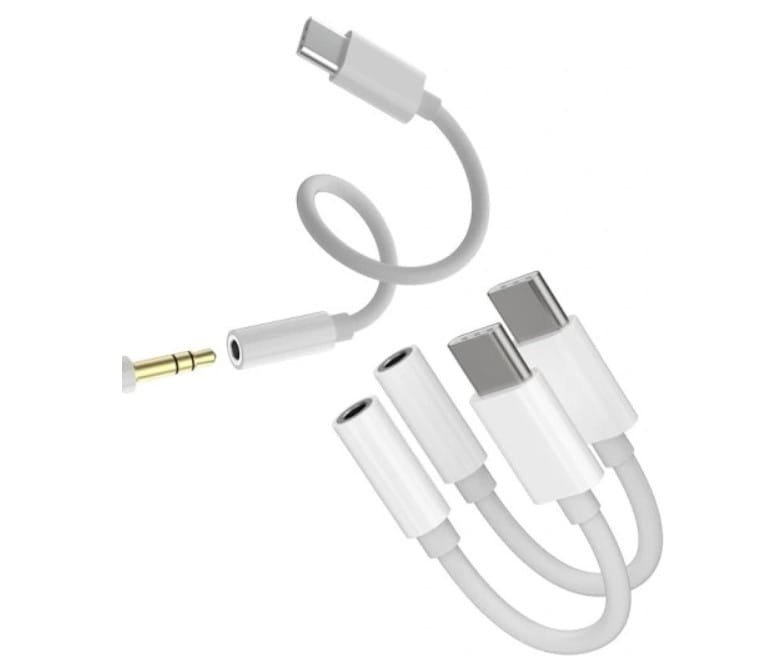 Adapter słuchawkowy USB0C Aux (3szt) 3,5mm