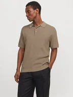 Koszulki męskie - Jack & Jones Koszulka polo "Cooper" w kolorze jasnobrązowym - miniaturka - grafika 1