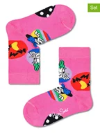 Skarpetki damskie - Happy Socks Skarpety (2 pary) w kolorze różowym - miniaturka - grafika 1