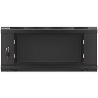 Szafy rack - Lanberg Szafa instalacyjna wisząca 19'' 4U 600X600mm czarna (drzwi szkalne) (SPL1OKS00110 [4984537]) - miniaturka - grafika 1