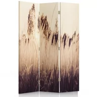 Parawany - Parawan dwustronny obrotowy FEEBY, Trawy Vintage Beżowy 110x170 - miniaturka - grafika 1