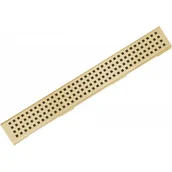 Odpływy liniowe - Maskownica do odpływu liniowego MEXEN M08, złota, 100 cm - miniaturka - grafika 1