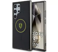 Etui i futerały do telefonów - Ferrari FEHMS24LU3SMY S24 Ultra S928 żółty/yellow hardcase IML Smoked Inner Circle Line MagSafe - miniaturka - grafika 1