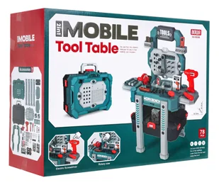 ZESTAW MAJSTERKOWICZA 2W1 WARSZTAT Z NARZĘDZIAMI DLA DZIECI - Mały majsterkowicz - miniaturka - grafika 1