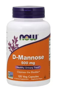 Now Foods NOW D-Mannose 500mg 120vegcaps - Witaminy i minerały dla sportowców - miniaturka - grafika 3