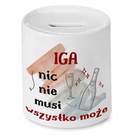 Skarbonki - Skarbonka Dla Igi Idealny na Urodziny na Prezent z Nadrukiem ze Zdjęciem - miniaturka - grafika 1