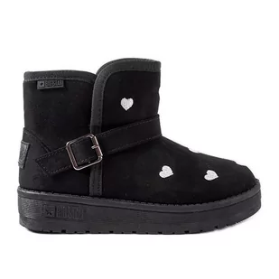 Czarne śniegowce dziecięce Big Star KK374243 - Buty dla dziewczynek - miniaturka - grafika 1