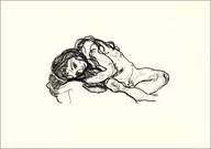 Plakaty - Girl, Egon Schiele - plakat Wymiar do wyboru: 100x70 cm - miniaturka - grafika 1
