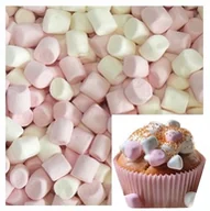 Dodatki do ciast w proszku - POSYPKA CUKROWA na tort PIANKI MARSHMALLOW dekoracje urodzinowe OZDOBY 15g - miniaturka - grafika 1