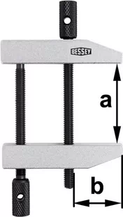 Bessey Zacisk śrubowy równoległy PA PA55 - Imadła i ściski - miniaturka - grafika 1