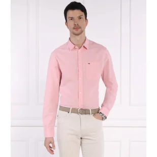 Tommy Jeans Lniana koszula | Regular Fit - Koszule męskie - miniaturka - grafika 1