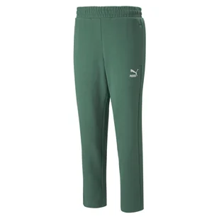 Męskie Spodnie PUMA T7 TRACK PANTS DK 53819937 – Zielony - Spodnie męskie - miniaturka - grafika 1