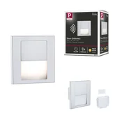 Oprawy, klosze i abażury - Oprawa schodowa TSARO kwadrat LED 1W 2700K -chrom - miniaturka - grafika 1