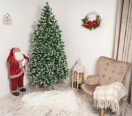 Choinki - Choinka sztuczna PE07 150 cm napruszana z metalowym stojakiem - miniaturka - grafika 1