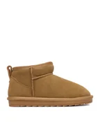 Buty dla dziewczynek - DeeZee Śniegowce DZKD-MX03 Brązowy - miniaturka - grafika 1