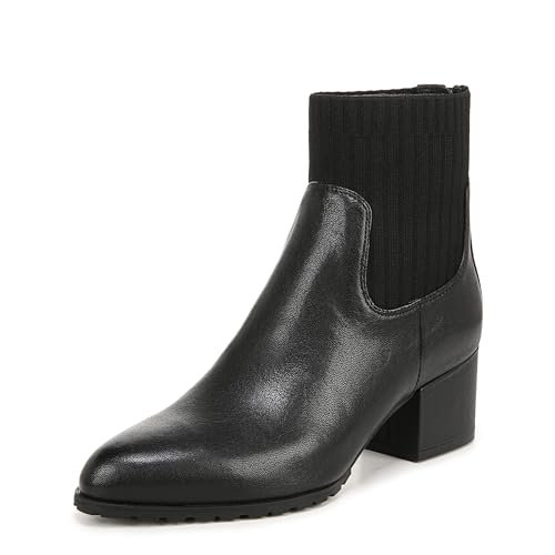 Vionic Damskie botki Barstow, czarna skóra, 3 UK, Czarna skóra, 3 UK Wide