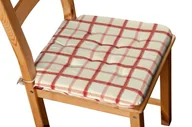 Meble modułowe i akcesoria - Dekoria Siedzisko Olek na krzesło ecru tło czerwona kratka 42 × 41 × 3,5 cm Avinon 225-131-15 - miniaturka - grafika 1
