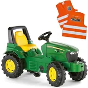 Jeździki dla dzieci - ROLLY TOYS John Deere Traktor na Pedały z Łyżką + Kamizelka Odblaskowa dla Dzieci - miniaturka - grafika 1