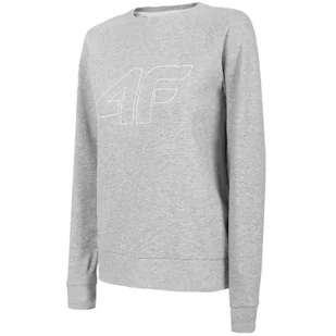 Bluza damska 4F chłodny jasny szary melanż H4L22 BLD350 27M-L - Bluzy damskie - miniaturka - grafika 1