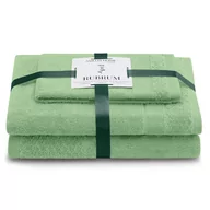 Ręczniki - AmeliaHome, Ręcznik Rubrum zielony 30x50+50x90+70x130 cm - miniaturka - grafika 1