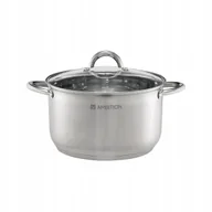 Zestawy garnków i patelni - AMBITION Garnek stalowy z pokrywką Solar 20cm / 3,5l 44470 - miniaturka - grafika 1