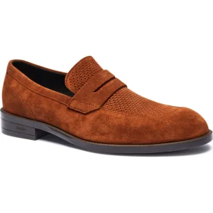 BOSS BLACK Skórzane loafersy Tayil - Półbuty męskie - miniaturka - grafika 1