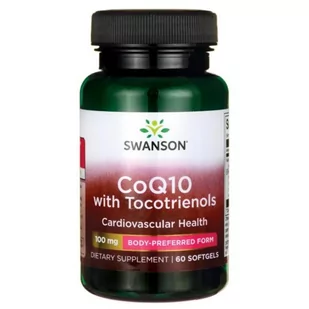 SWANSON Koenzym Q10 100mg Tokotrienole 10mg 60kaps - Witaminy i minerały - miniaturka - grafika 1