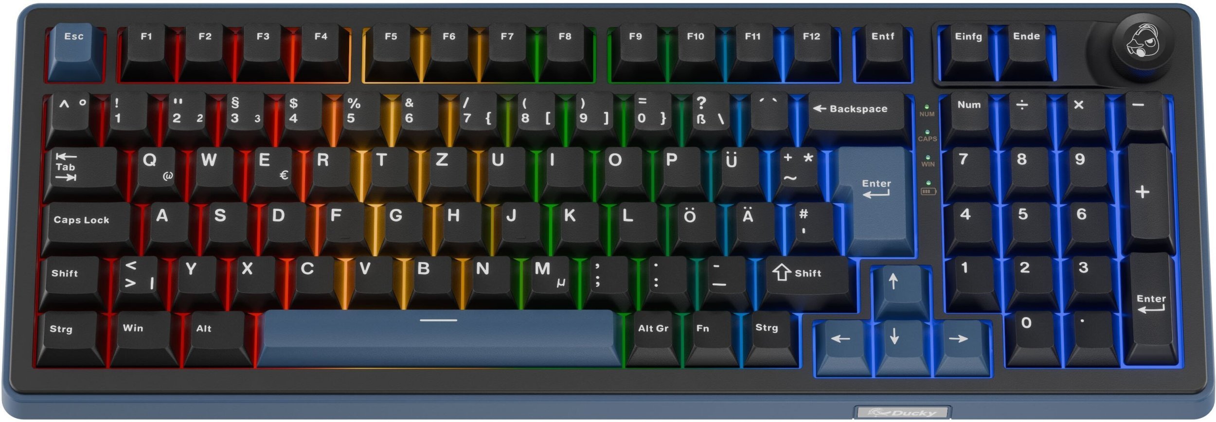 Ducky OK-M 98 Hot-Swap, RGB KTT Tactile DKOKM2598-KYDEPDCOCH1