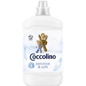 Środki do prania - Coccolino Sensitive & Soft Płyn do płukania tkanin koncentrat 1700 ml (68 prań) - miniaturka - grafika 1