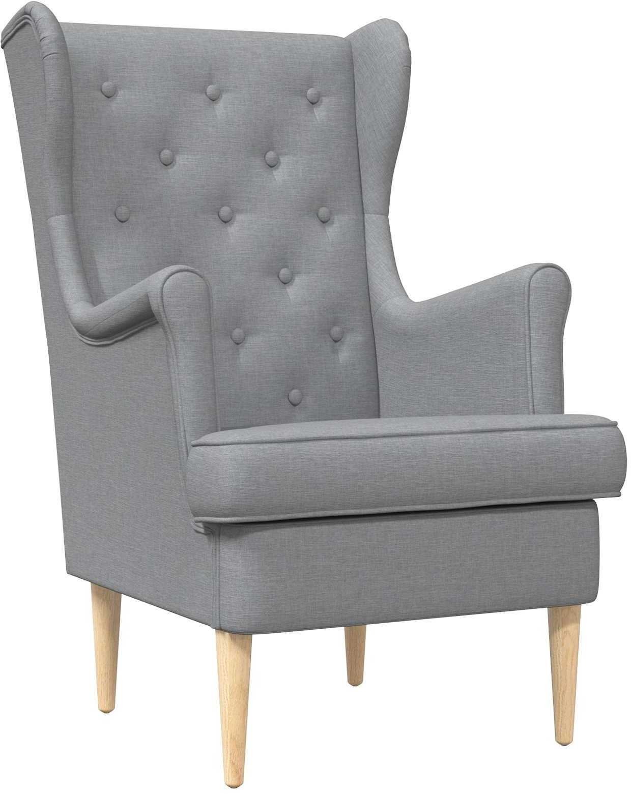 vidaXL vidaXL fotel Jasnoszary tkanina