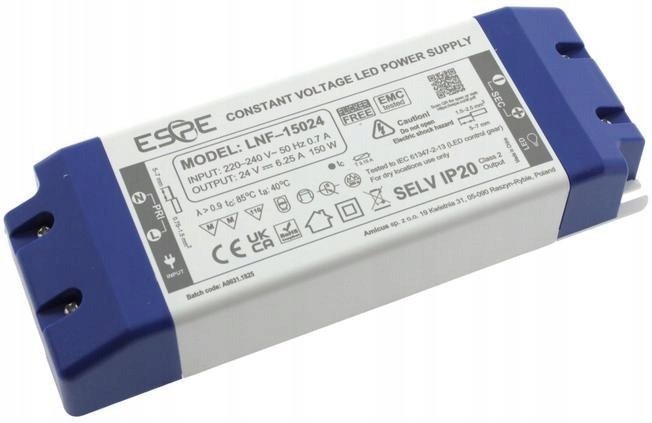Zasilacz Impulsowy Led Espe LNF-15024 24V/150W/6.25A IP20 Espe