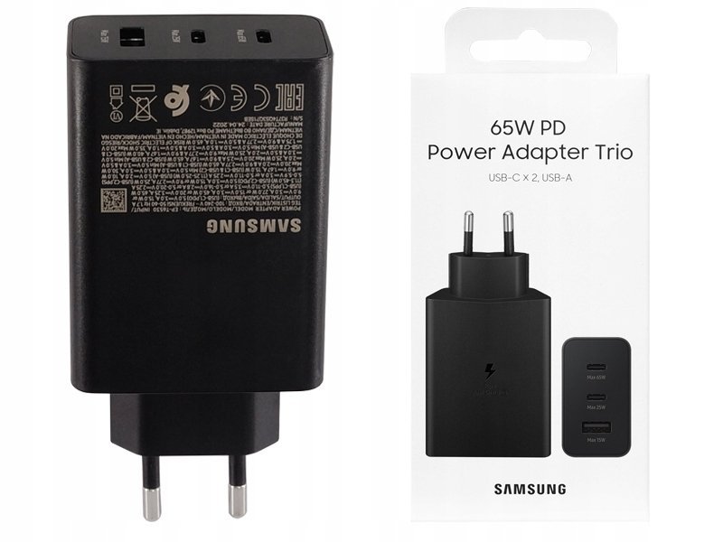 ŁADOWARKA SAMSUNG EP-T6530NBEG USB-A 2X USB-C 65W