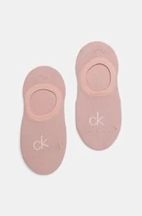 Calvin Klein skarpetki 2-pack damskie kolor różowy 701228801 - Skarpetki damskie - miniaturka - grafika 1