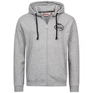 Bluzy męskie - Lonsdale Męska bluza z kapturem Daventry, Marl Anthracite, L - miniaturka - grafika 1