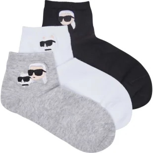 Karl Lagerfeld Jeans Skarpety 3-pack - Skarpetki damskie - miniaturka - grafika 1